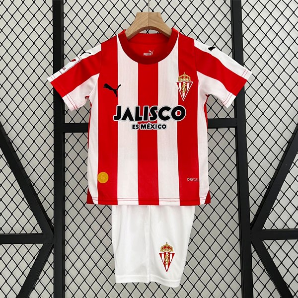 Camiseta Sporting De Gijón 1ª Niño 2023 2024